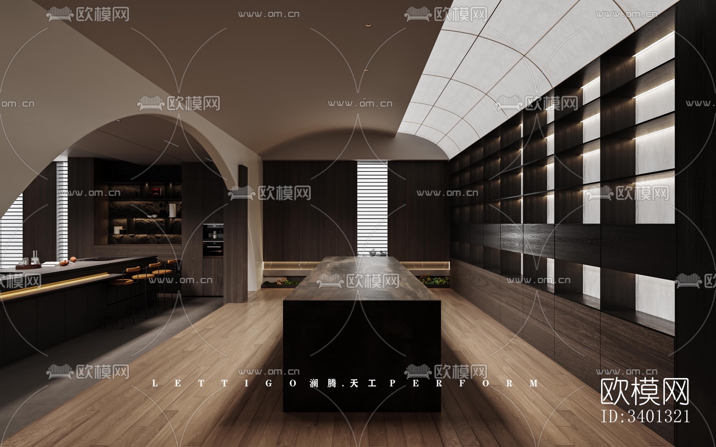 现代别墅效果图下载（渲染图3）
