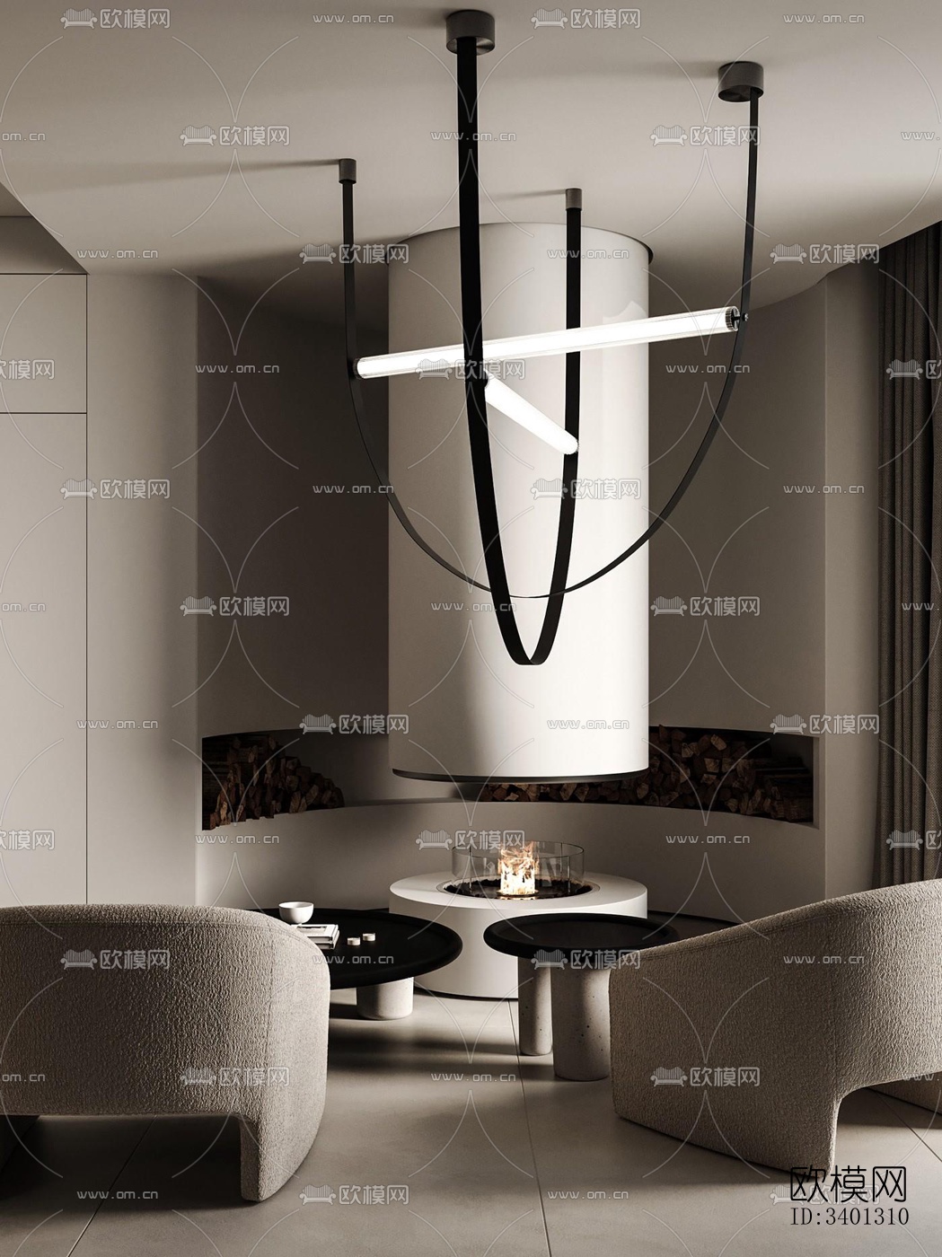 现代别墅效果图下载（渲染图7）