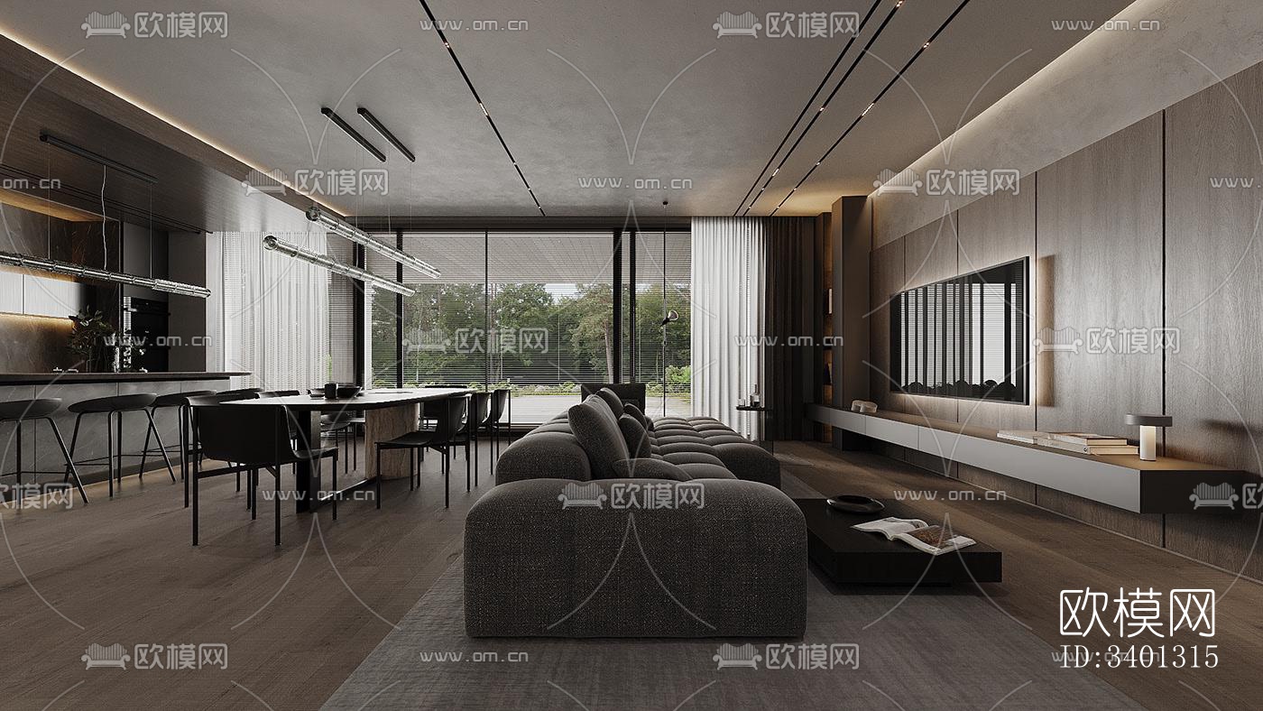 现代别墅效果图下载（渲染图12）