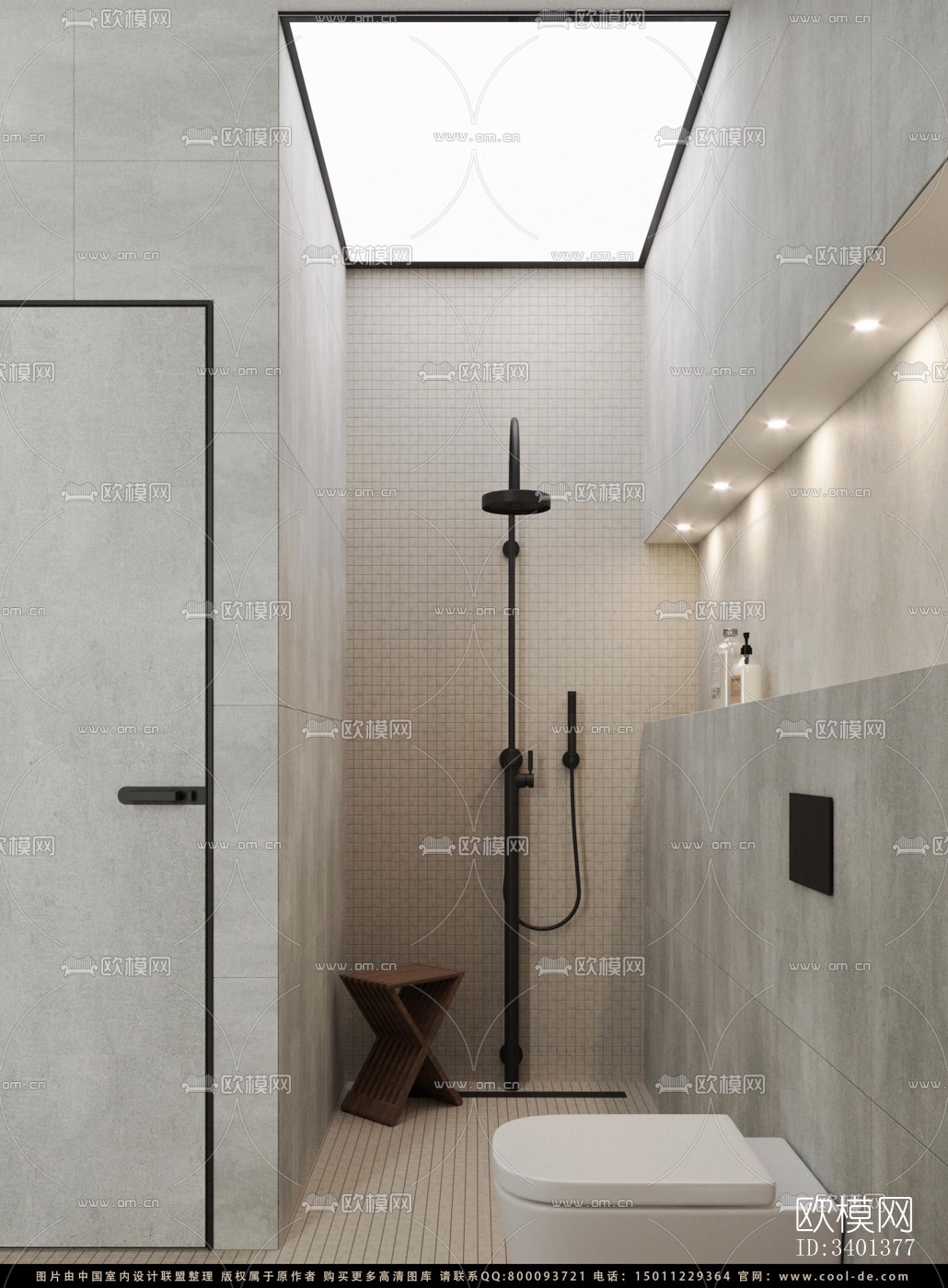 现代大平层效果图下载（渲染图16）