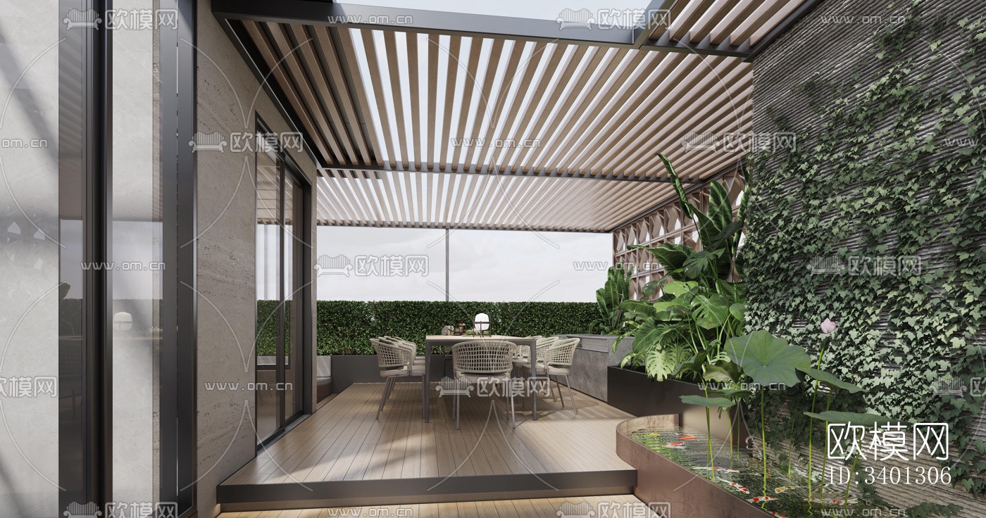 现代别墅效果图下载（渲染图10）