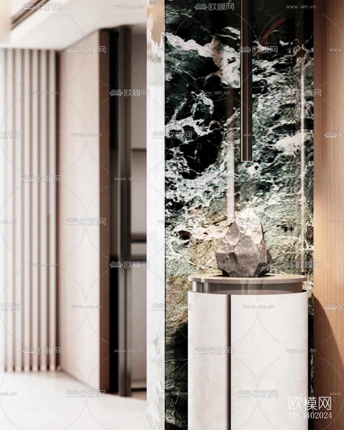 现代大平层效果图下载（渲染图19）