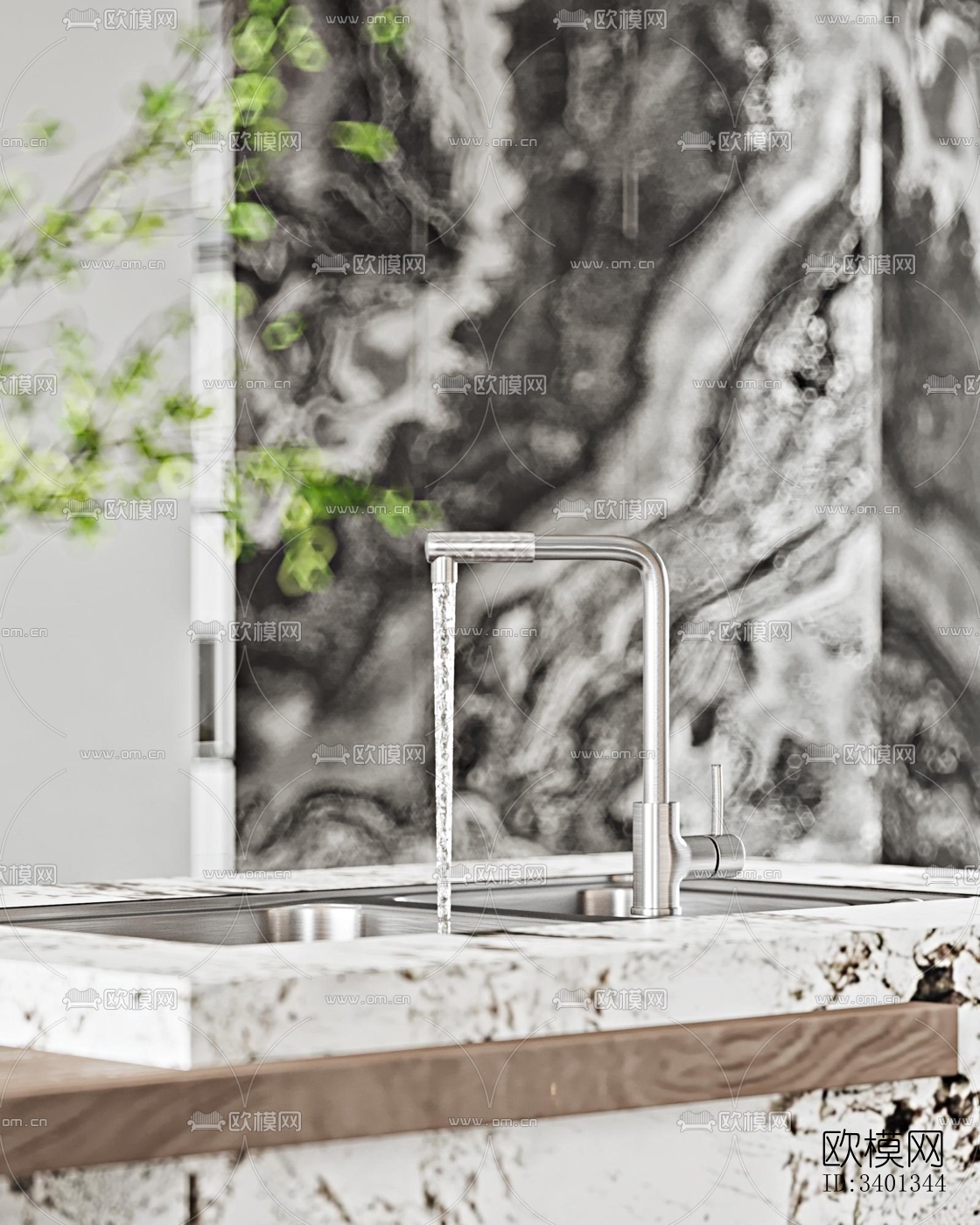 现代大平层效果图下载（渲染图5）