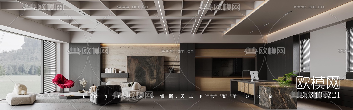 现代别墅效果图下载（渲染图10）