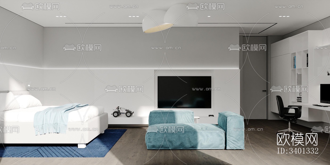 现代别墅效果图下载（渲染图8）