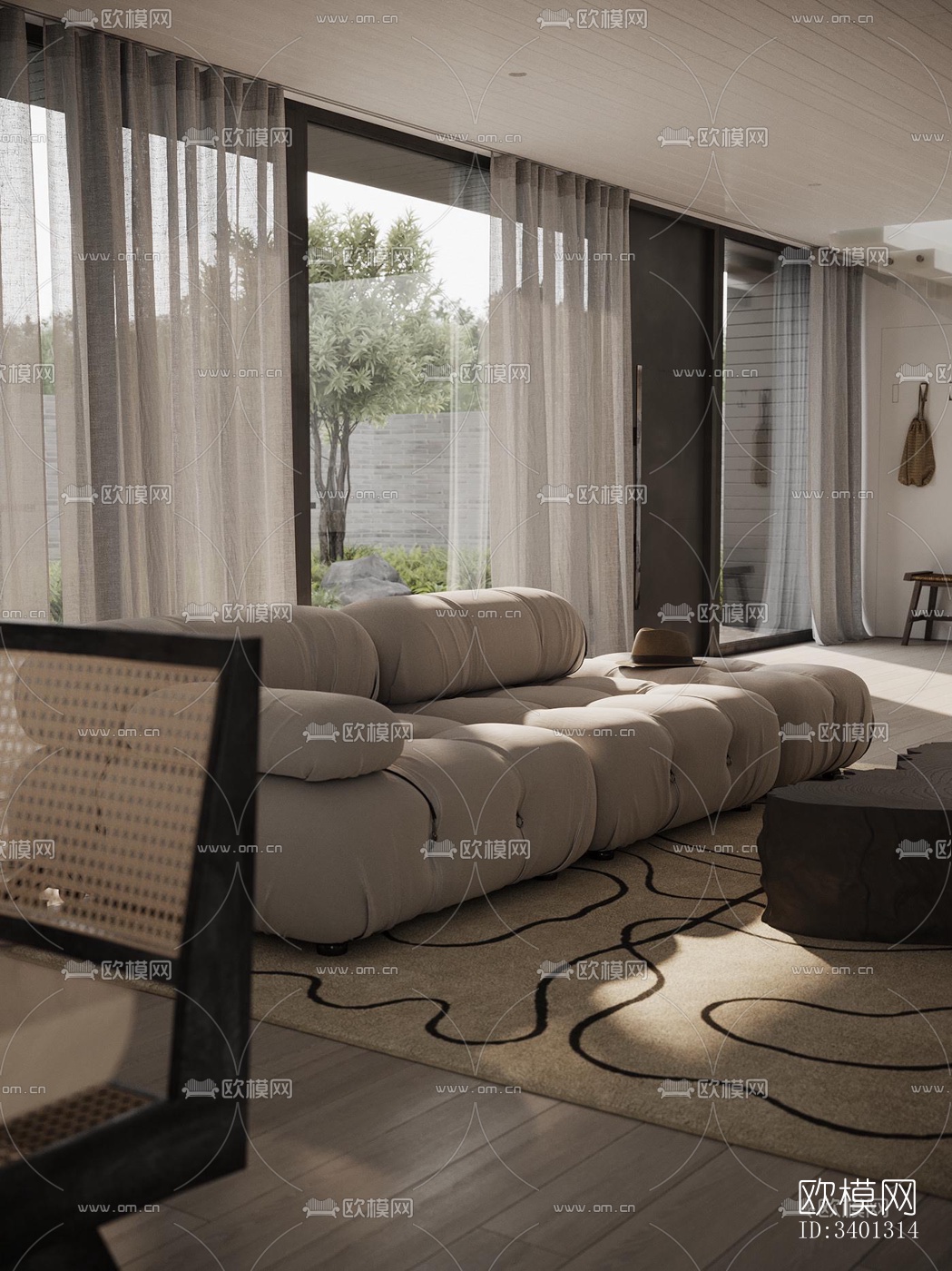 现代别墅效果图下载（渲染图14）