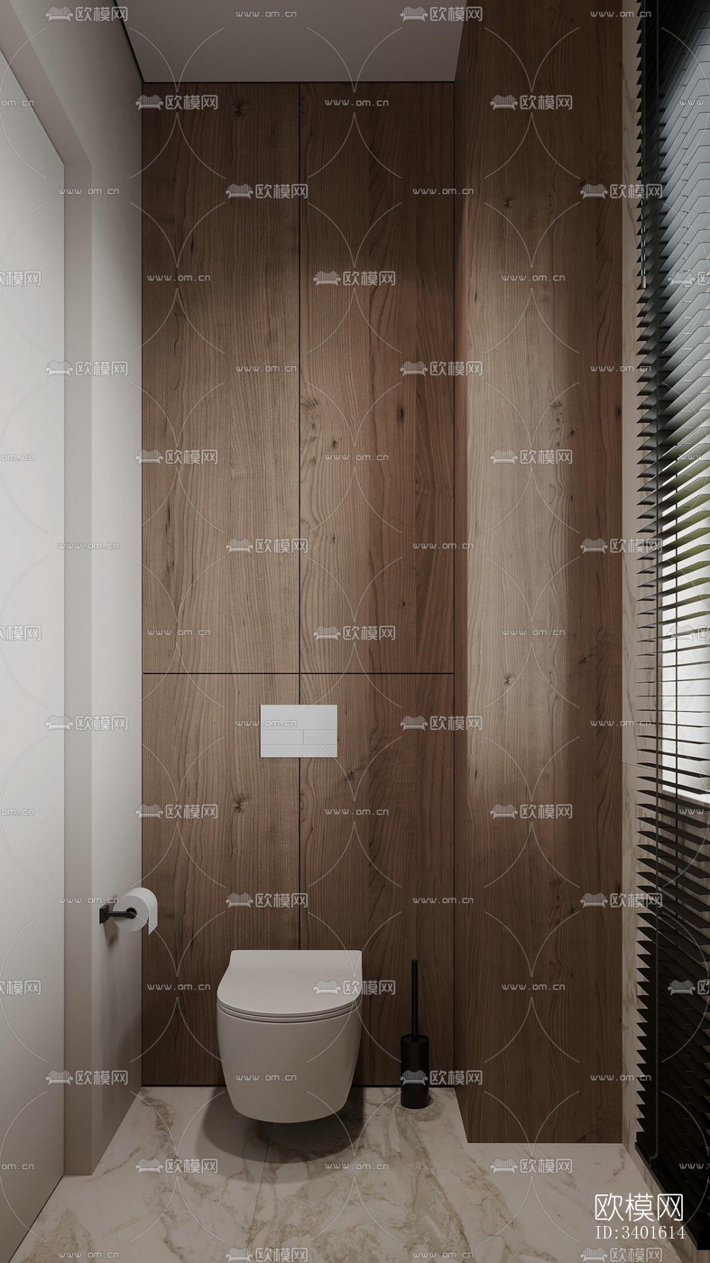 现代大平层效果图下载（渲染图18）