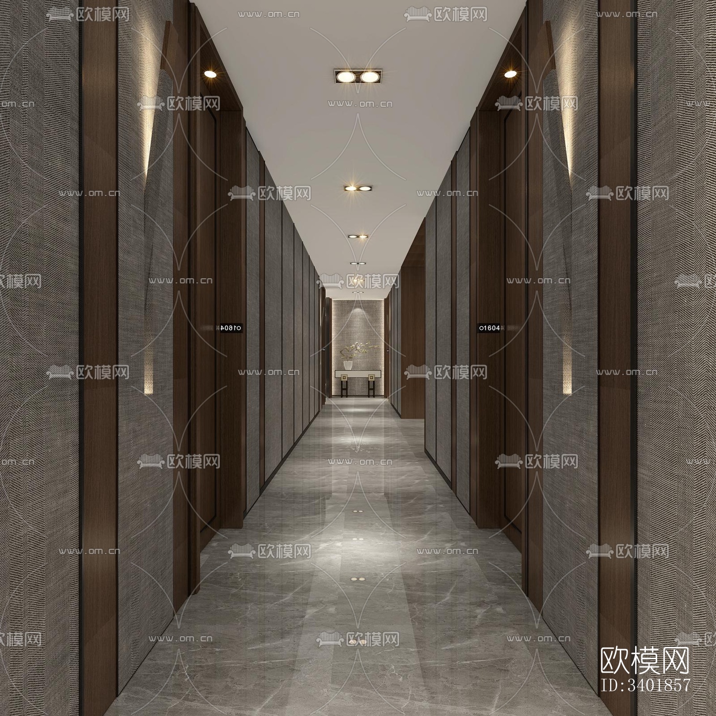 现代大平层效果图下载（渲染图9）