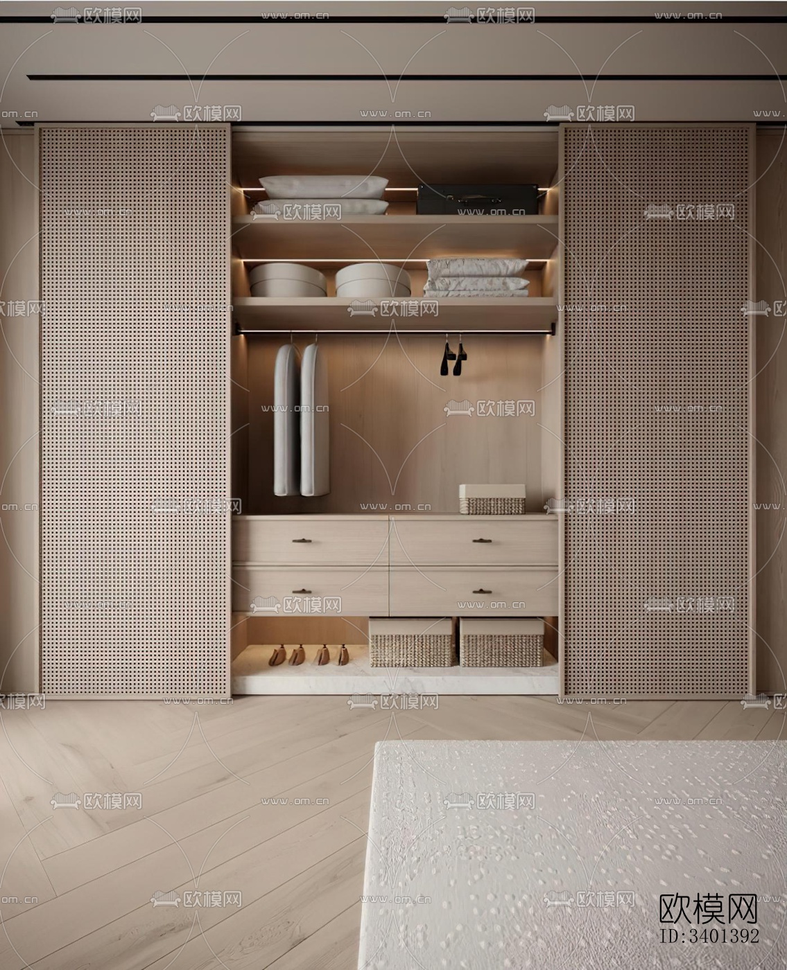 现代大平层效果图下载（渲染图13）