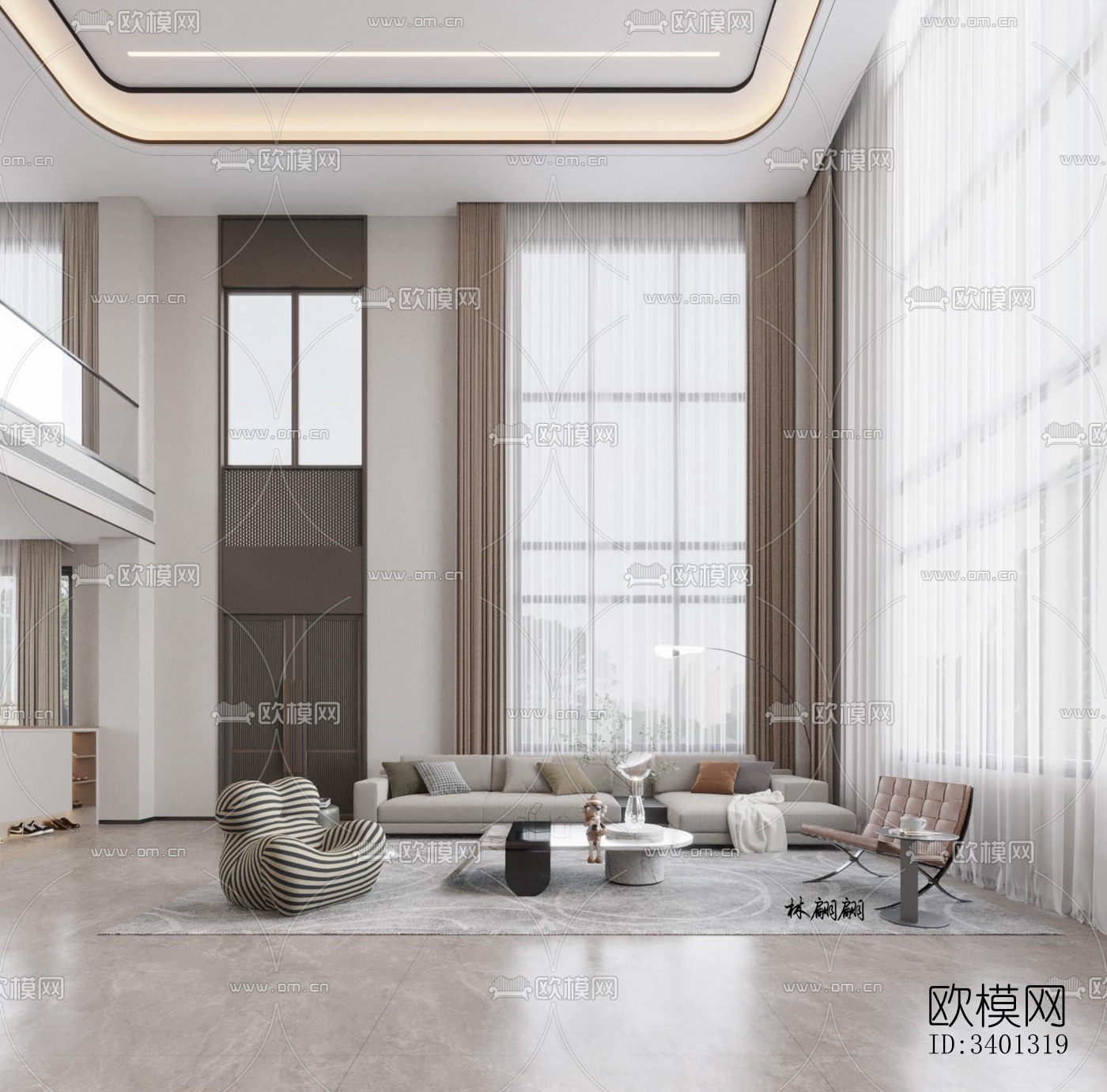 现代别墅效果图下载（渲染图10）