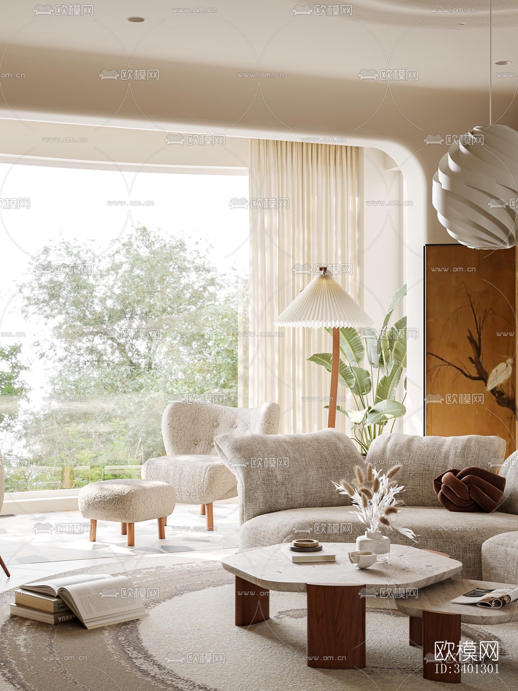 中古风别墅效果图下载（渲染图13）