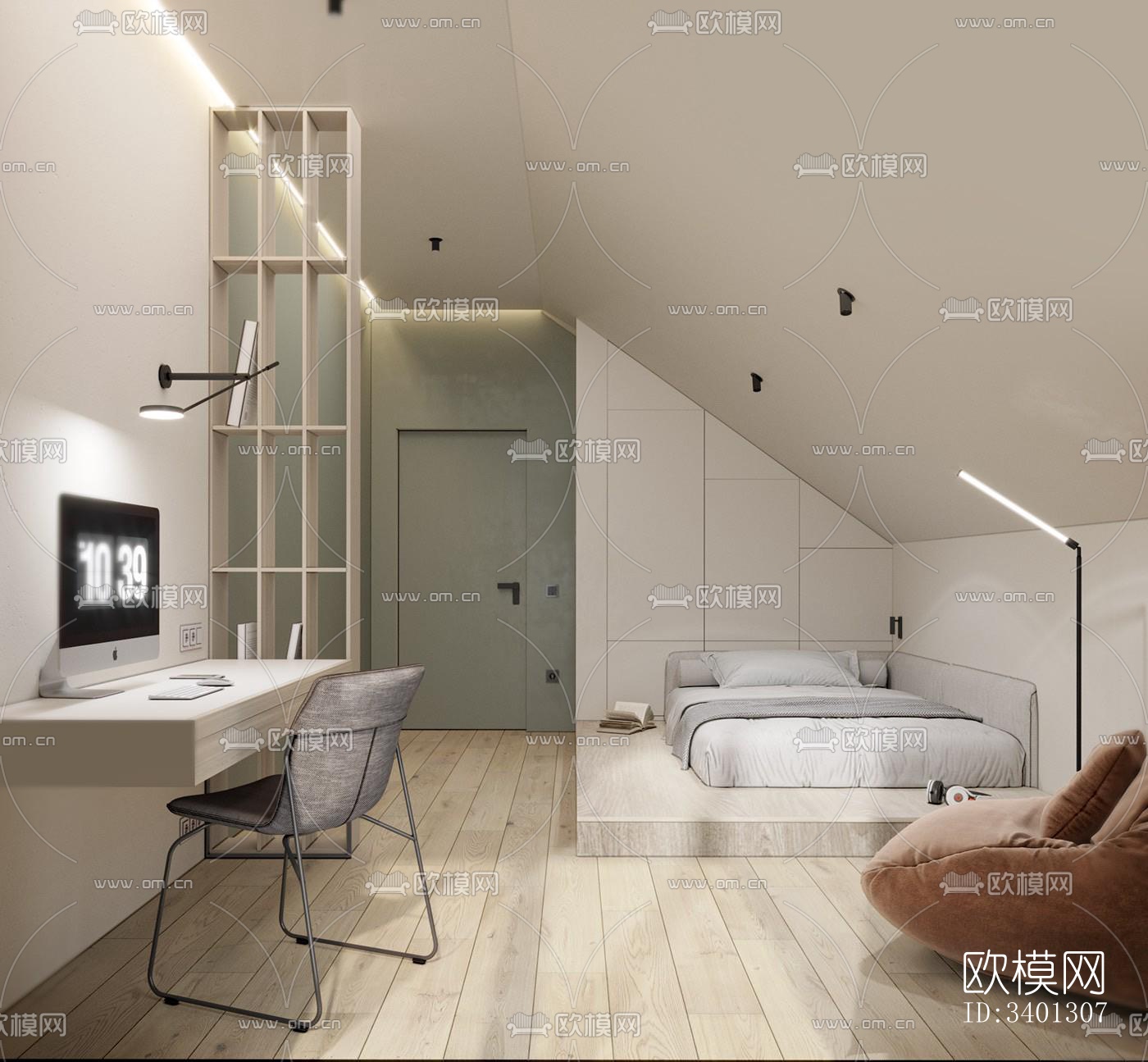 现代别墅效果图下载（渲染图3）