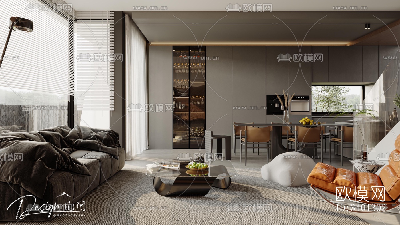 现代别墅效果图下载（渲染图12）