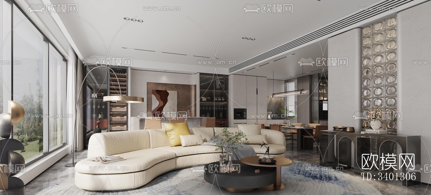 现代别墅效果图下载（渲染图1）