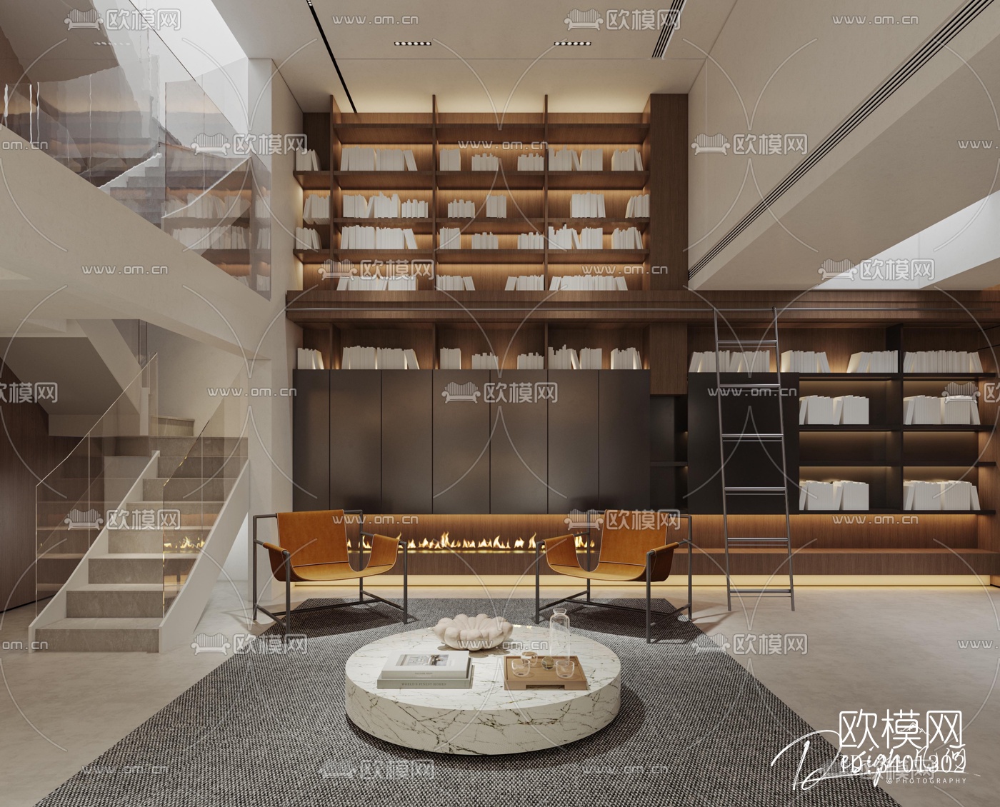 现代别墅效果图下载（渲染图4）