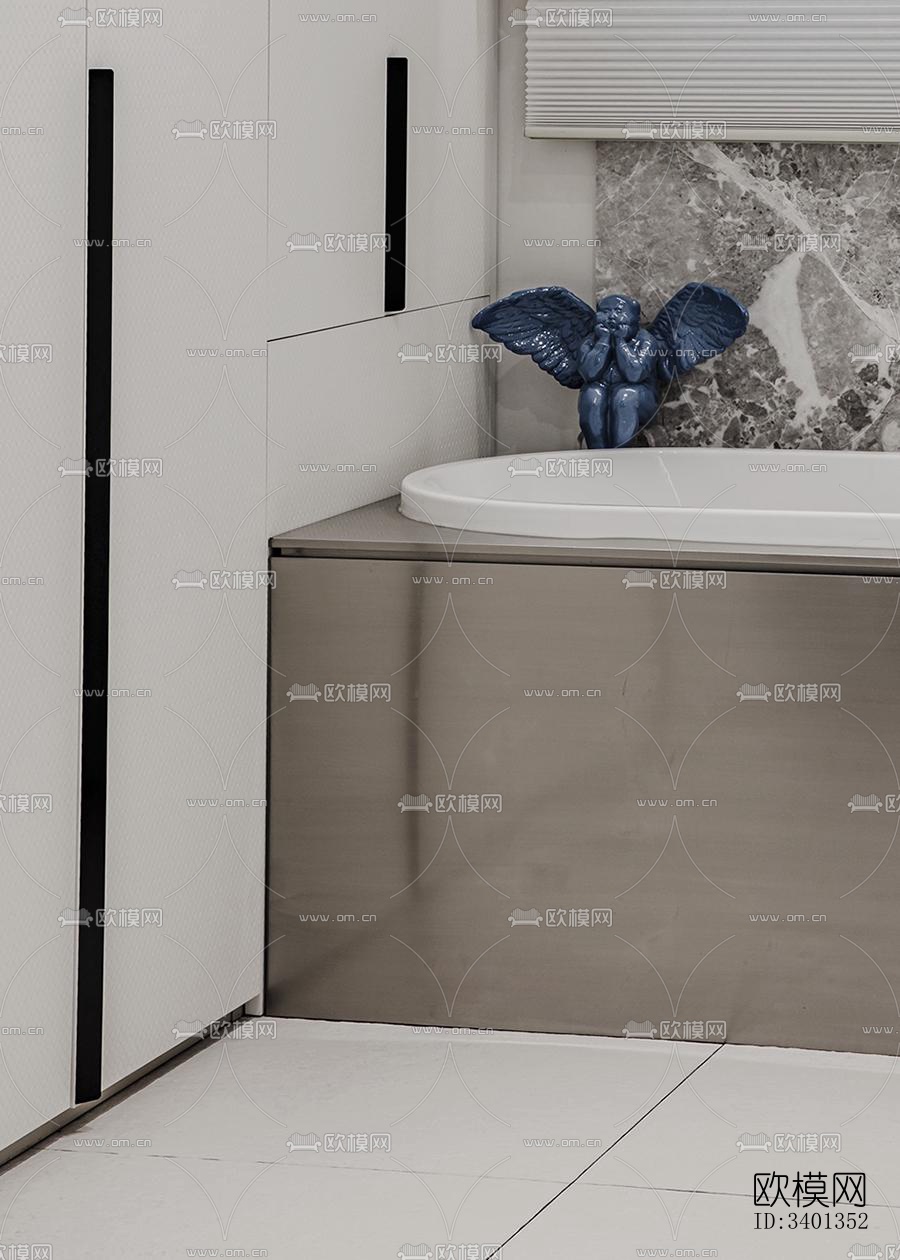 现代大平层效果图下载（渲染图11）