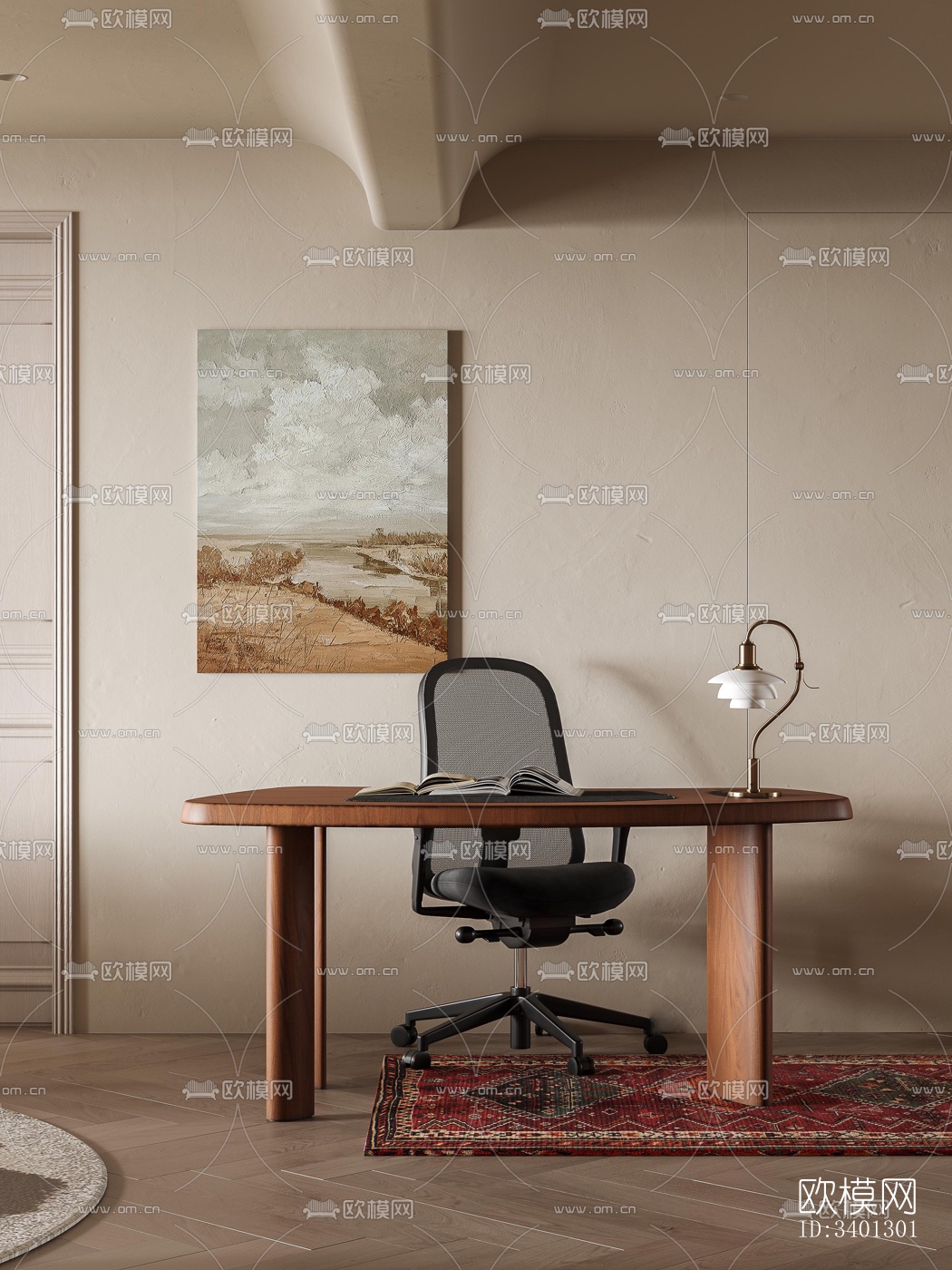 中古风别墅效果图下载（渲染图14）