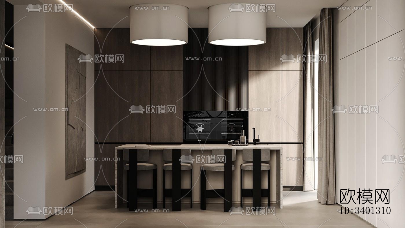 现代别墅效果图下载（渲染图9）