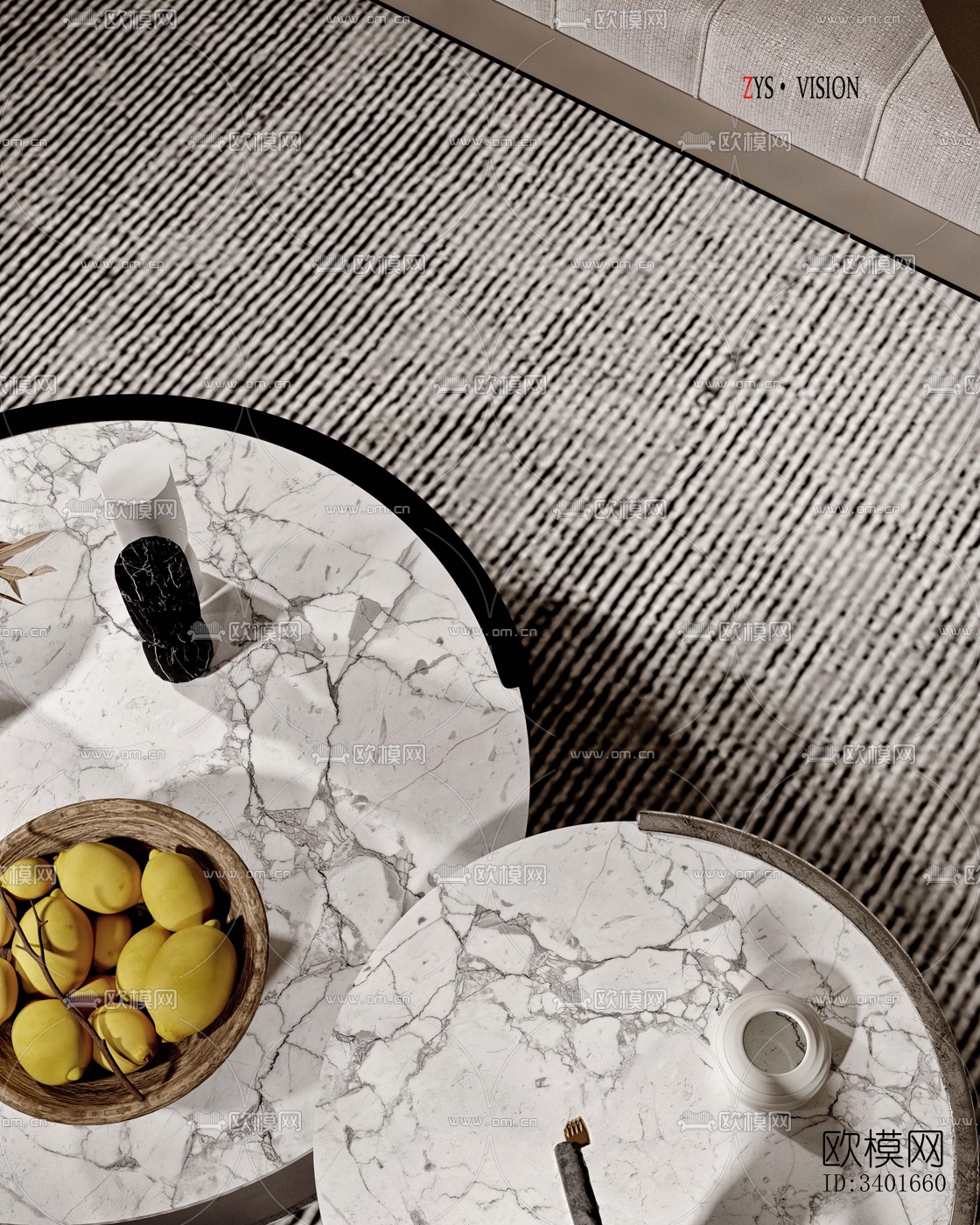 现代大平层效果图下载（渲染图3）