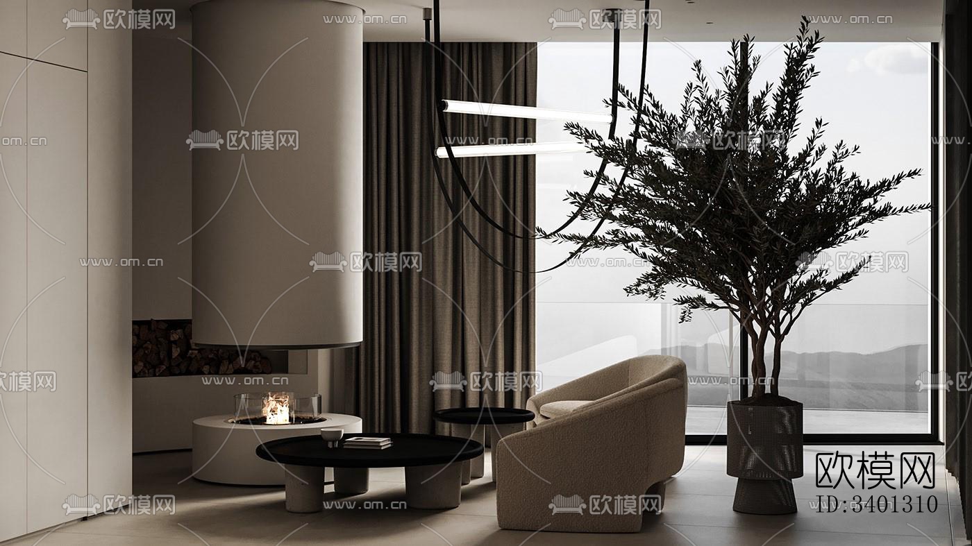 现代别墅效果图下载（渲染图5）