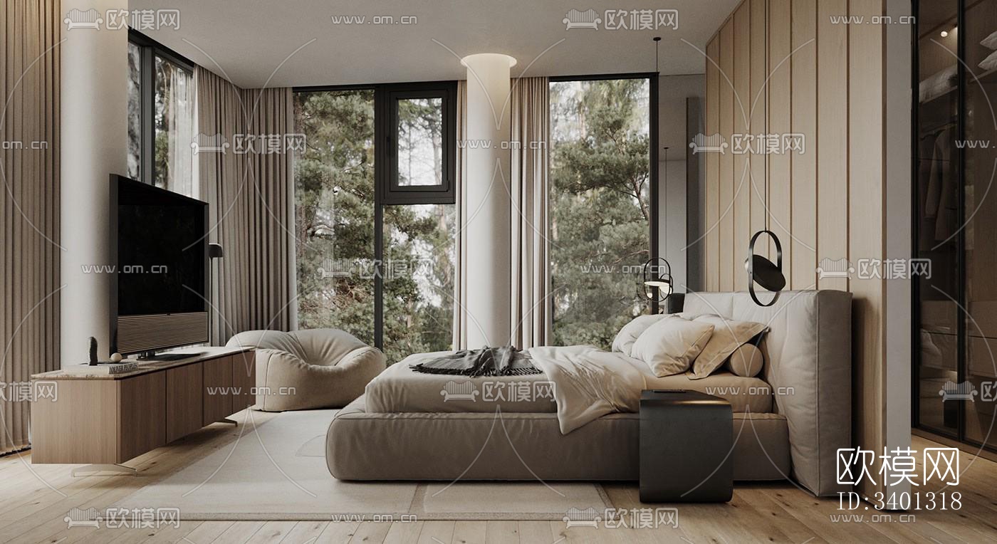 现代别墅效果图下载（渲染图5）