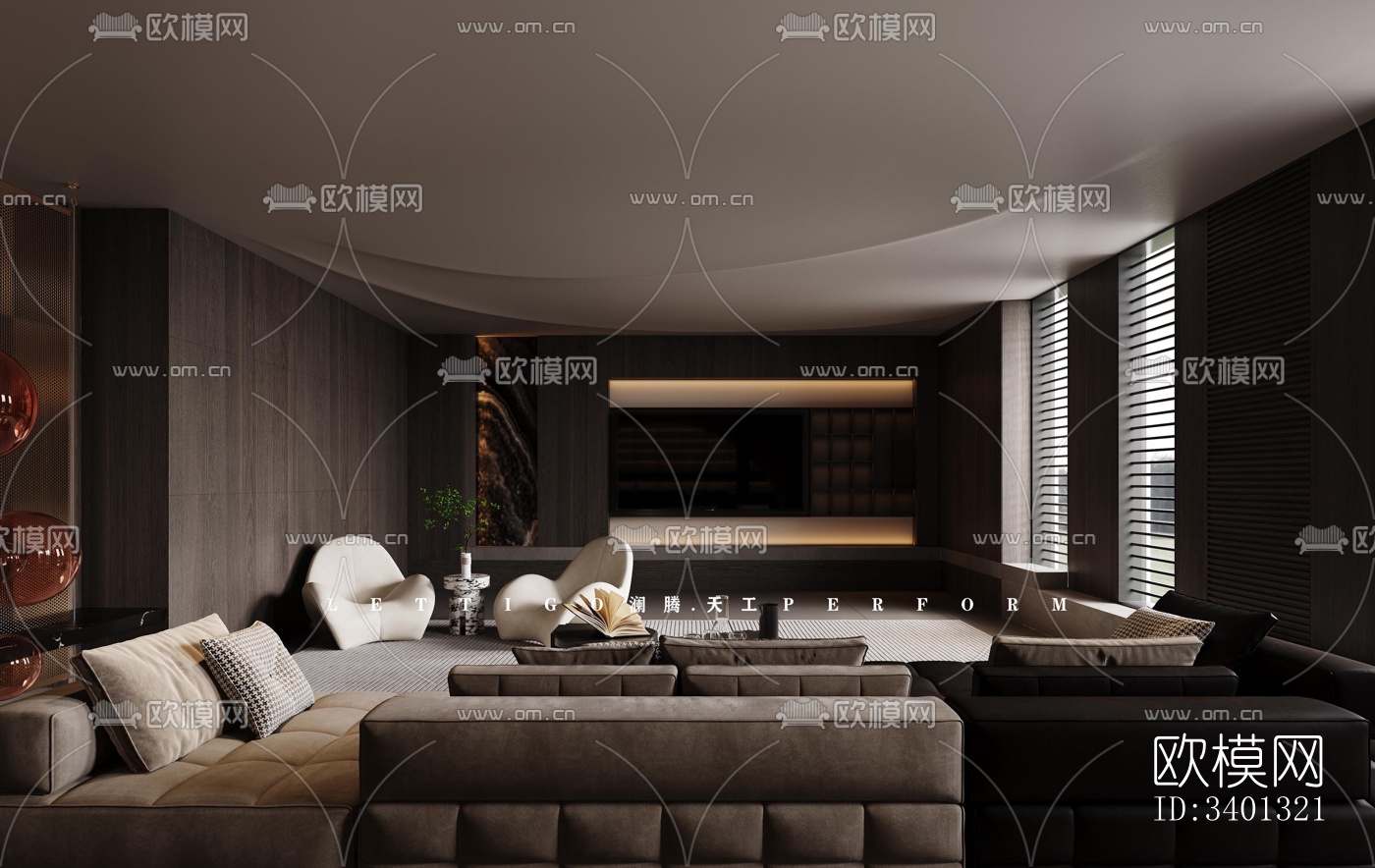 现代别墅效果图下载（渲染图15）