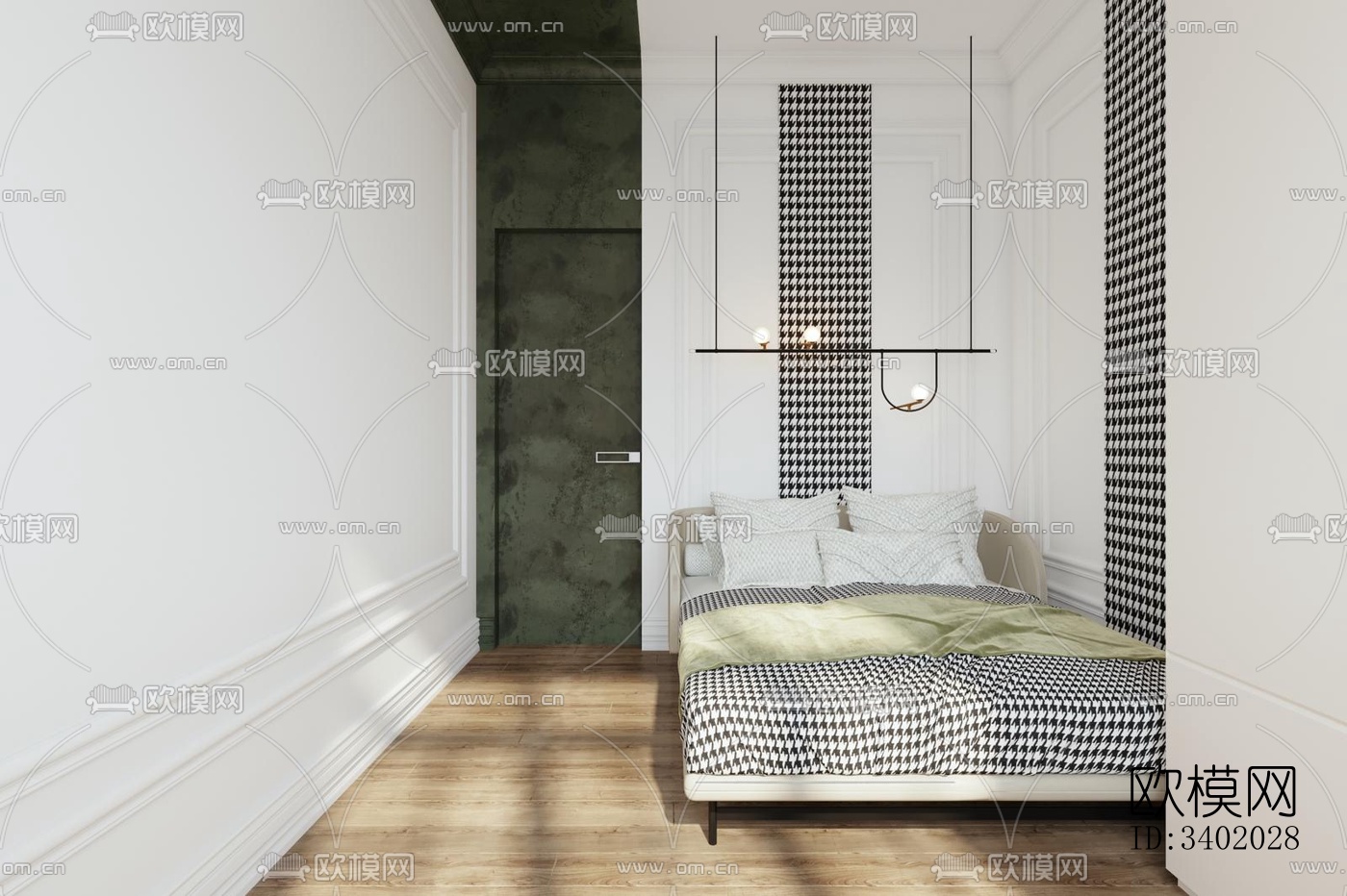 现代大平层效果图下载（渲染图4）