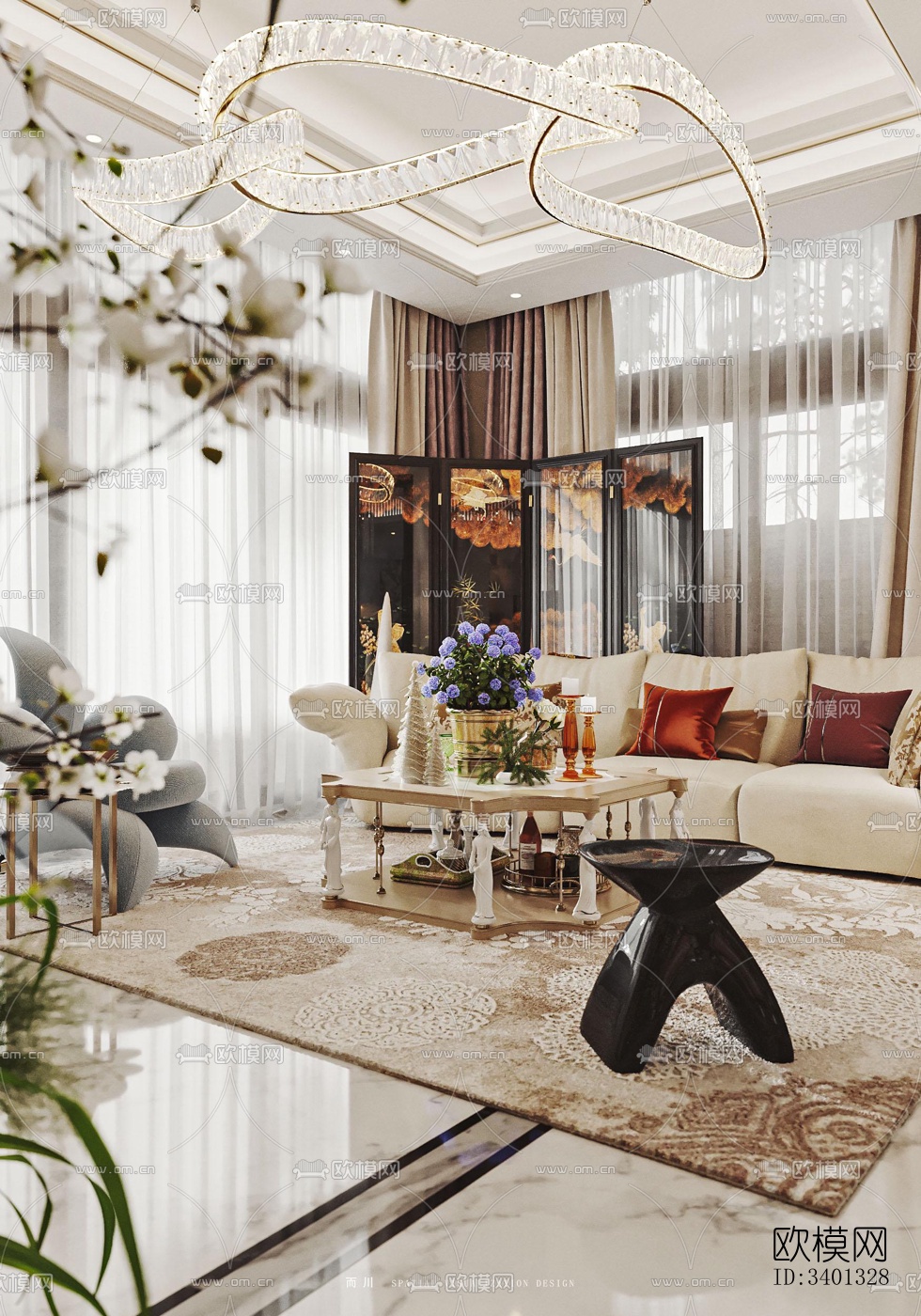 现代别墅效果图下载（渲染图11）