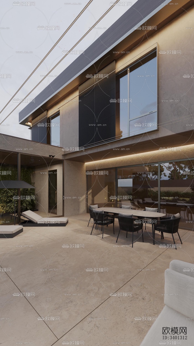 现代别墅效果图下载（渲染图16）