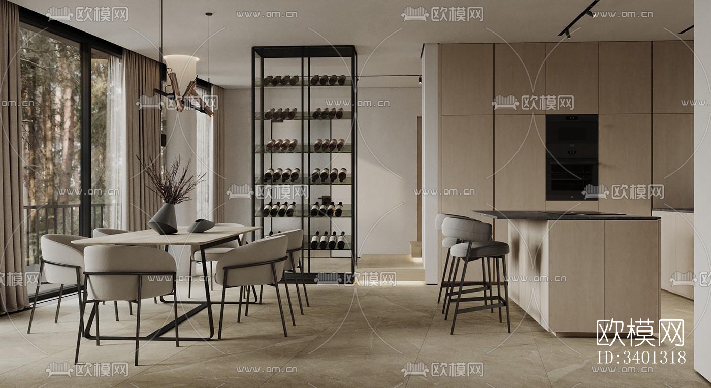 现代别墅效果图下载（渲染图17）