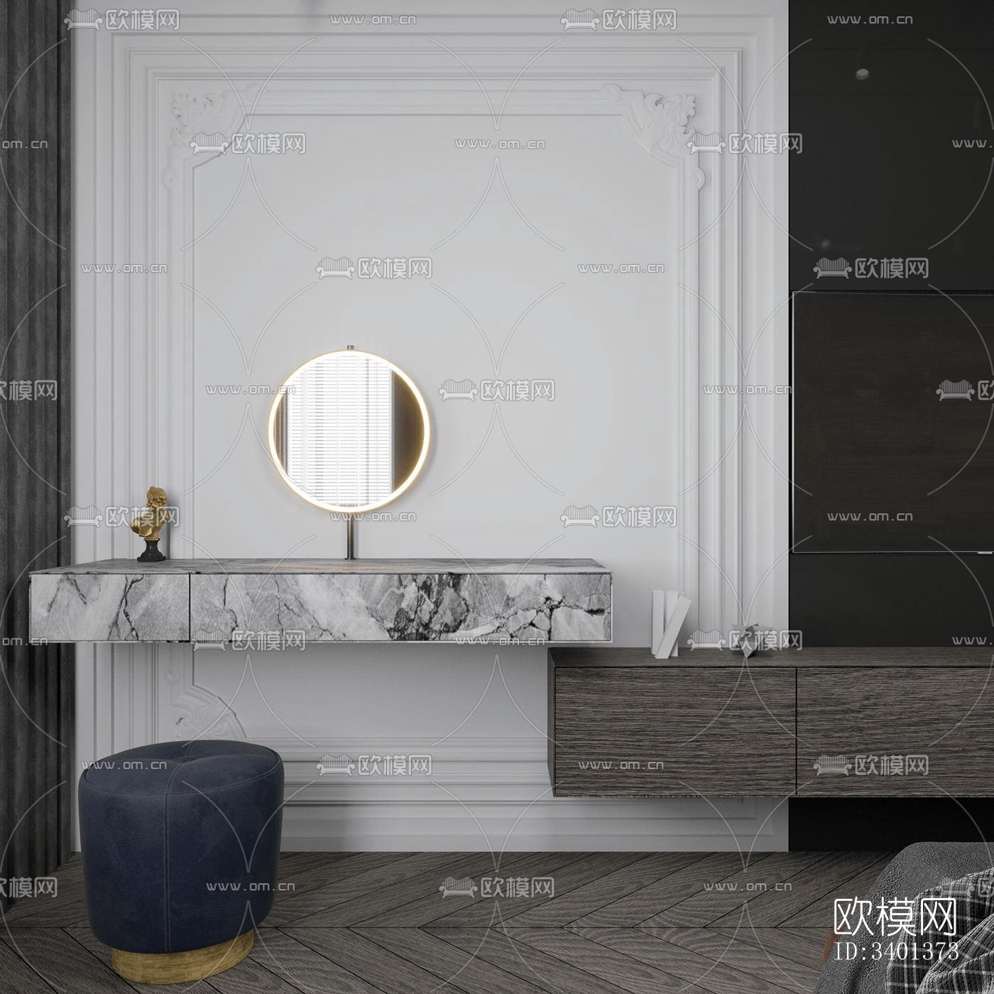 现代大平层效果图下载（渲染图10）