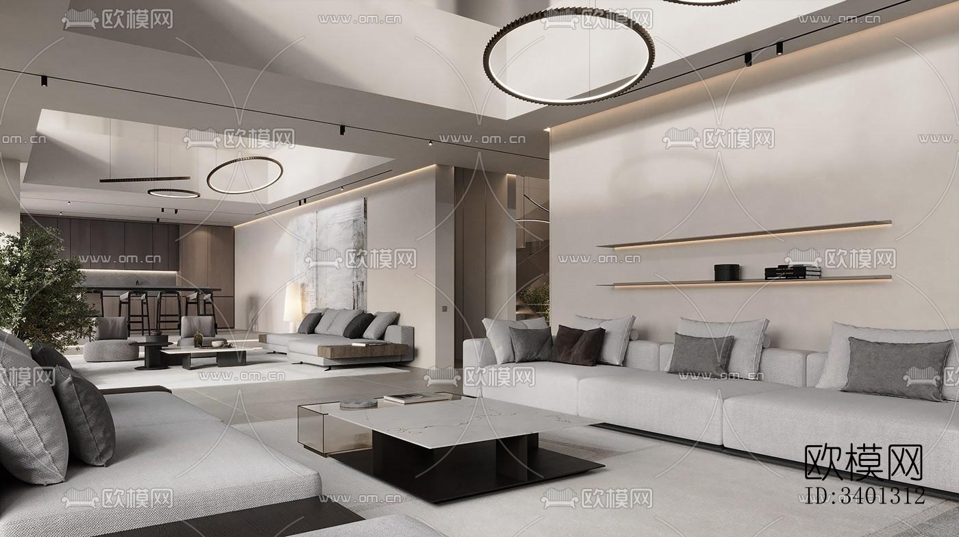 现代别墅效果图下载（渲染图4）