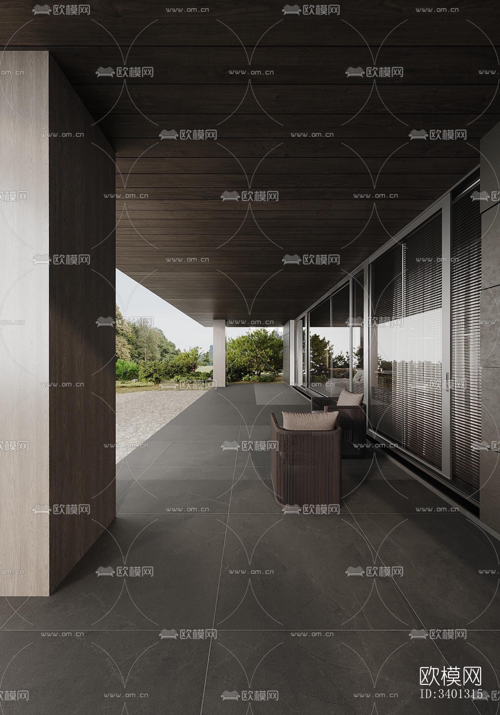 现代别墅效果图下载（渲染图9）