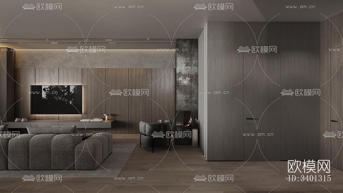 现代别墅效果图下载（渲染图17）