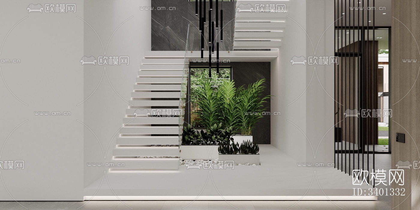 现代别墅效果图下载（渲染图19）