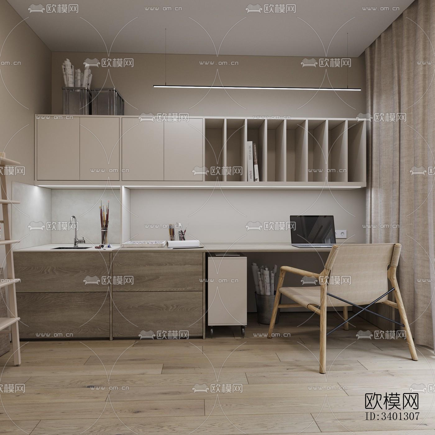 现代别墅效果图下载（渲染图8）