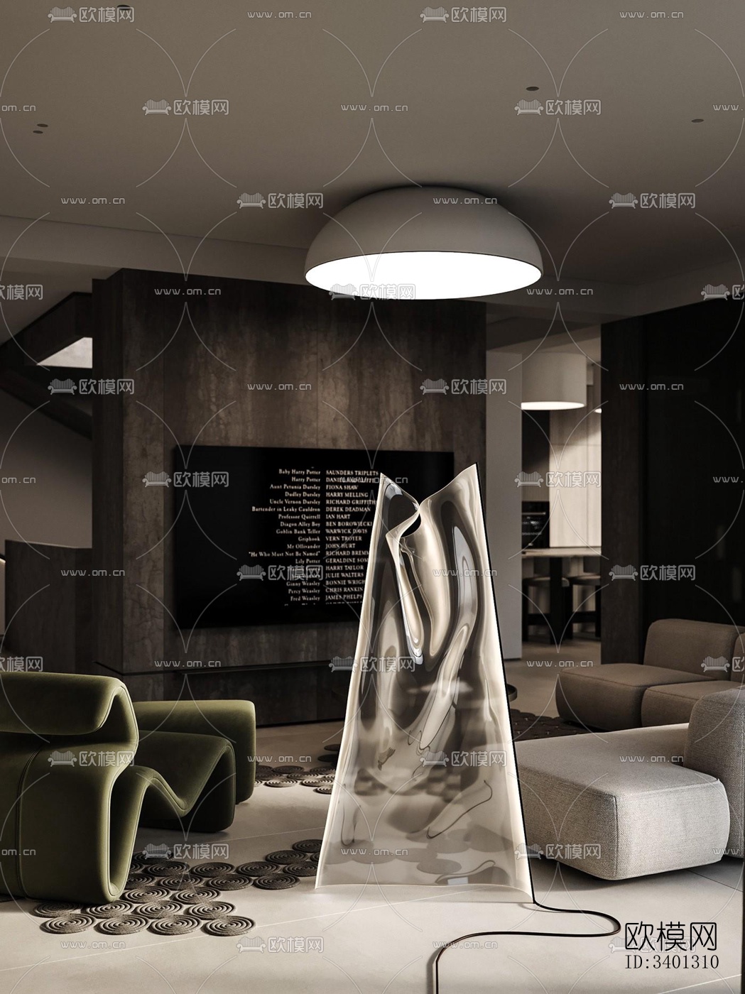 现代别墅效果图下载（渲染图19）