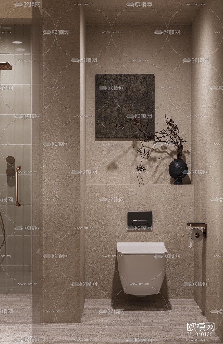 中古风别墅效果图下载（渲染图9）