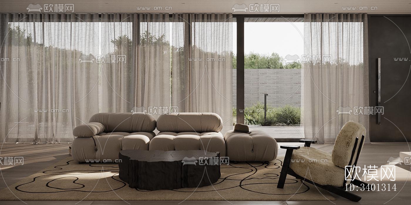 现代别墅效果图下载（渲染图12）