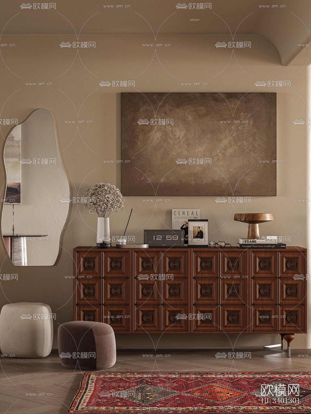 中古风别墅效果图下载（渲染图19）