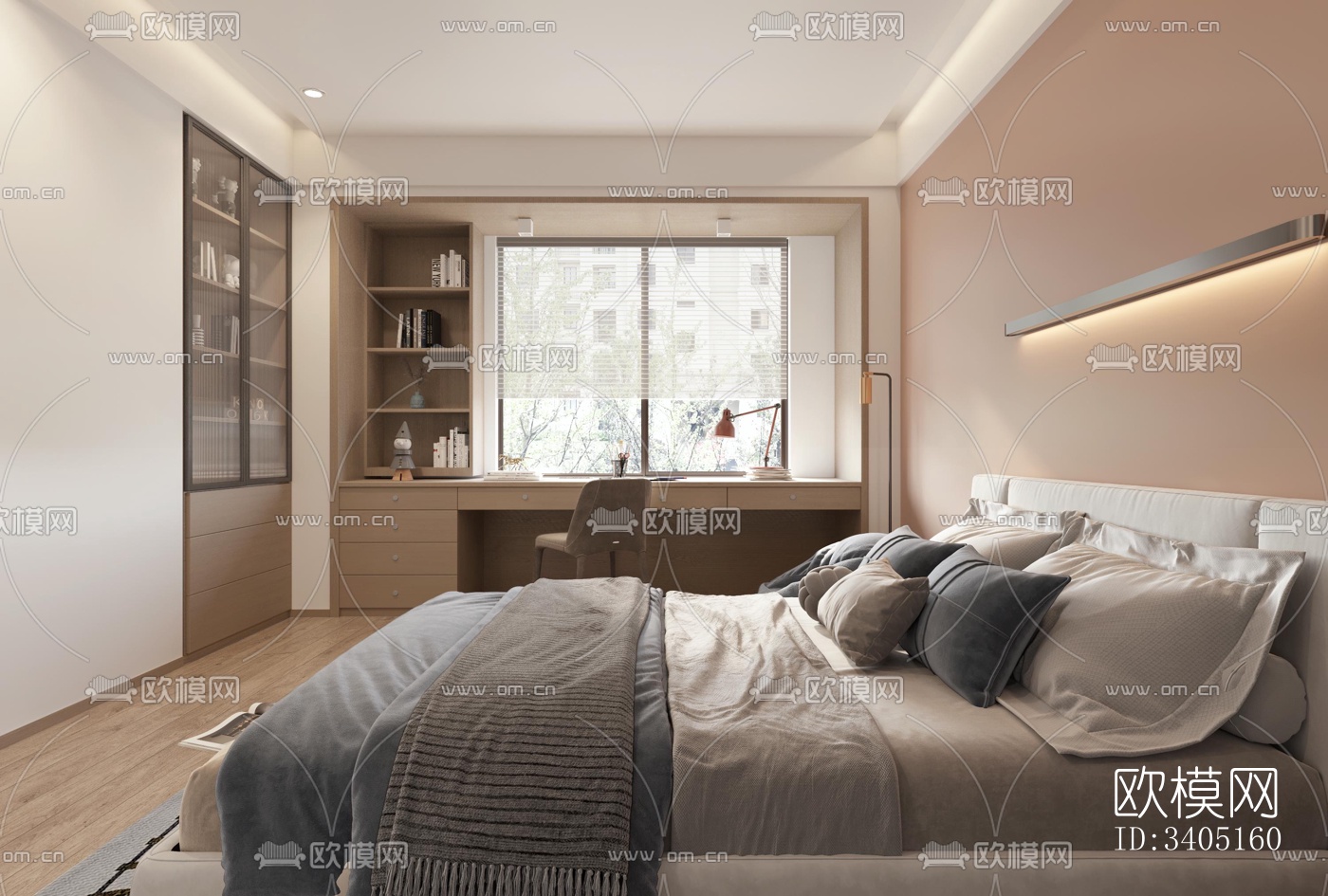 现代大平层效果图下载（渲染图5）