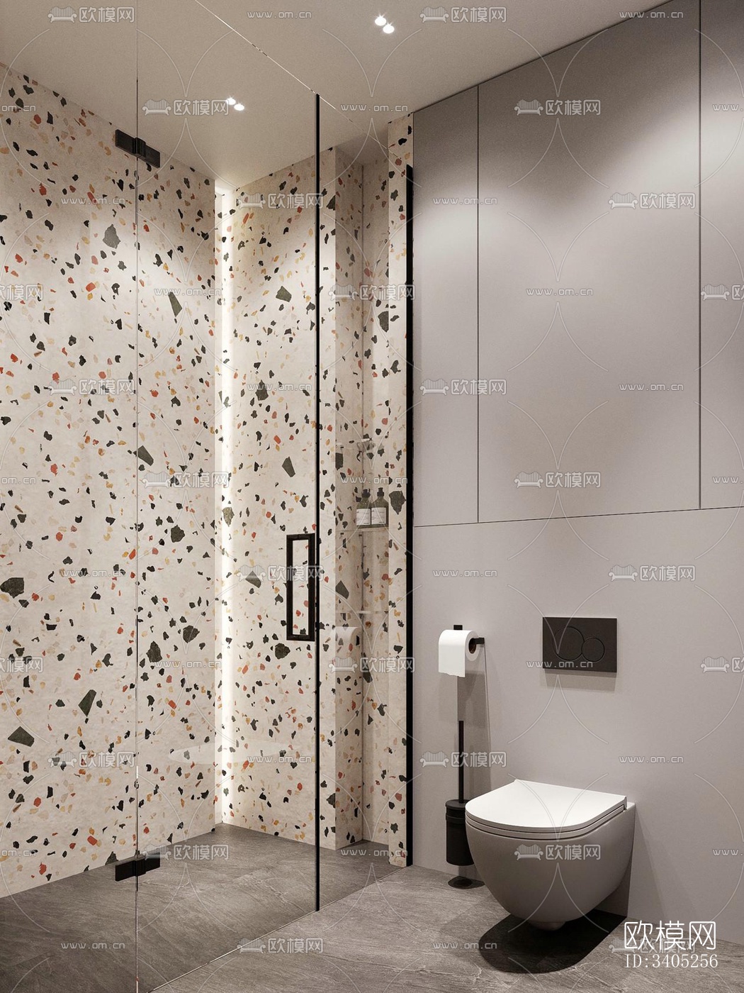 现代大平层效果图下载（渲染图8）