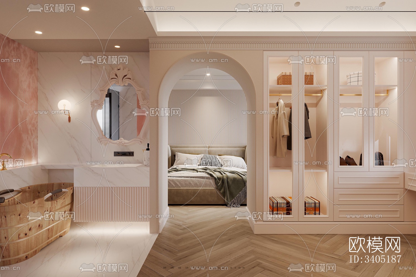 现代大平层效果图下载（渲染图5）