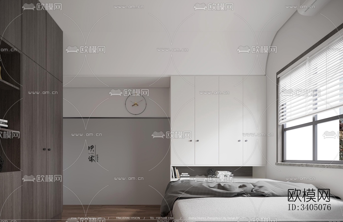 现代大平层效果图下载（渲染图6）