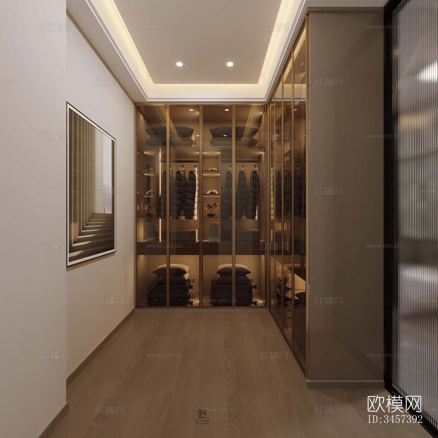 现代大平层效果图下载（渲染图5）