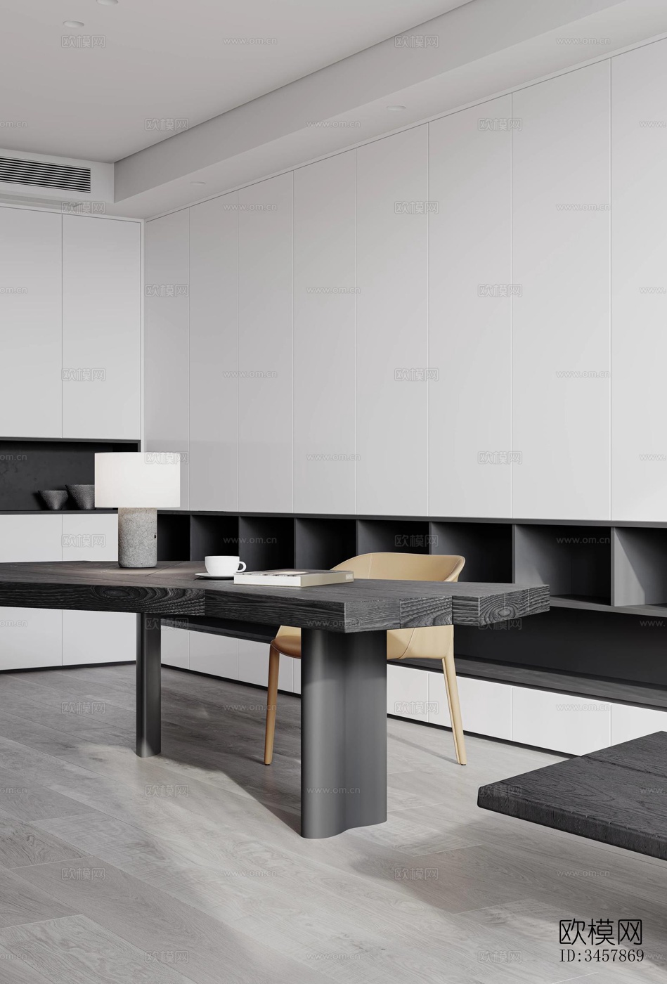 现代大平层效果图下载（渲染图17）