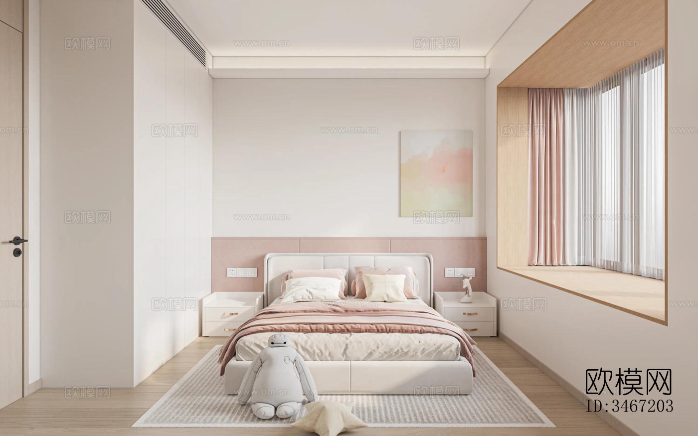 现代大平层效果图下载（渲染图14）