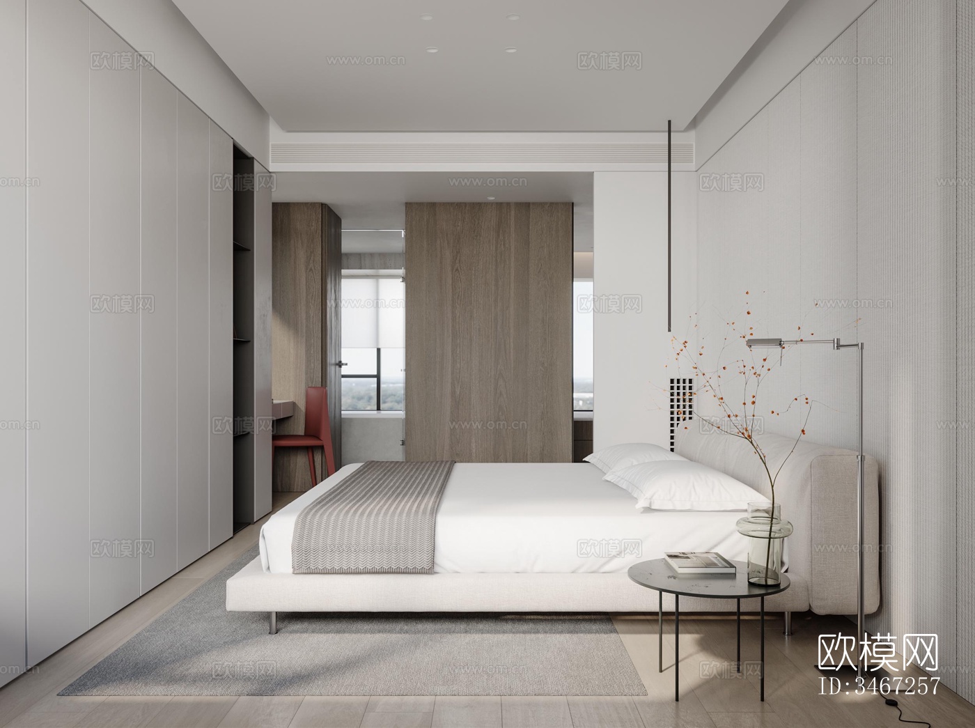 现代大平层效果图下载（渲染图13）