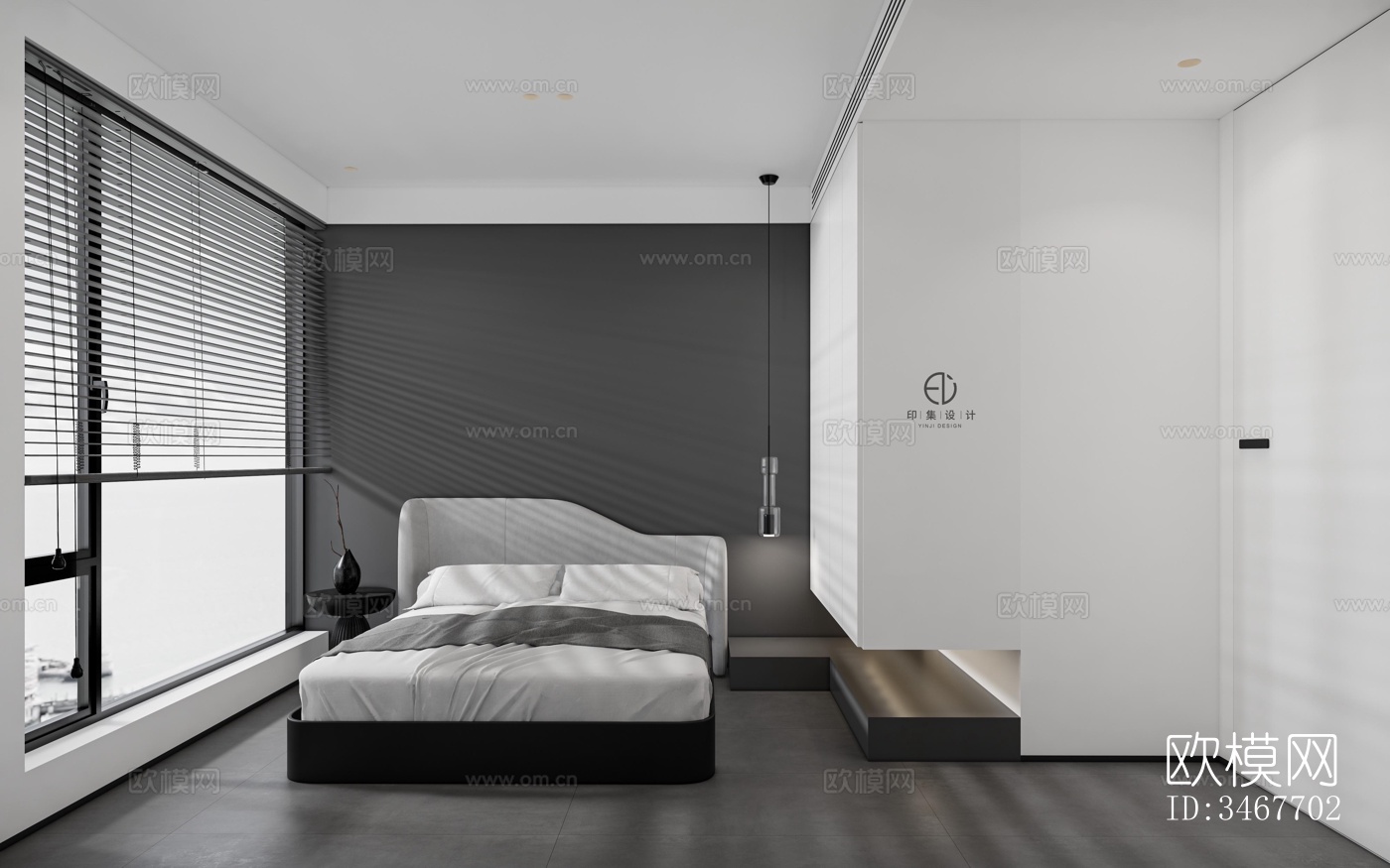 现代大平层效果图下载（渲染图10）