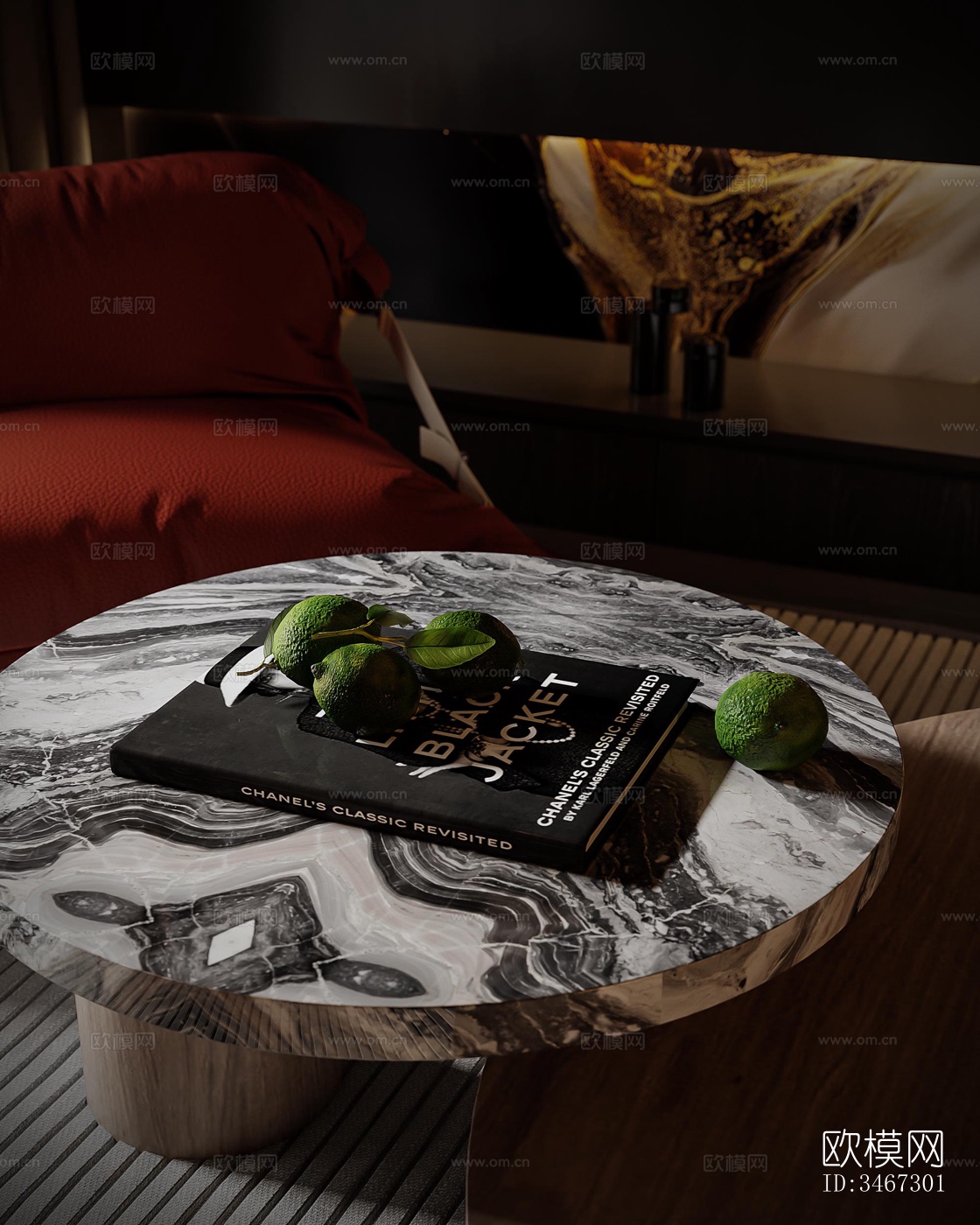 现代大平层效果图下载（渲染图7）